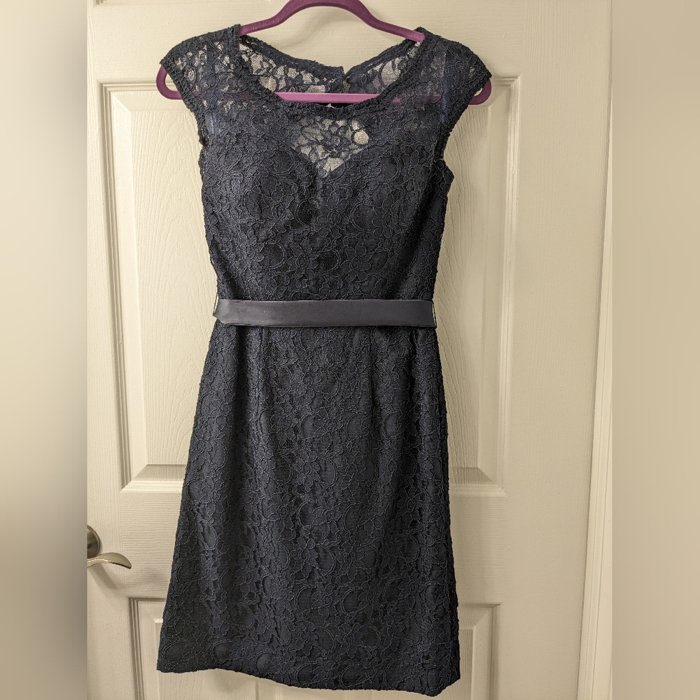 Kennedy Blue Navy Lace Cocktail Dress Size 4